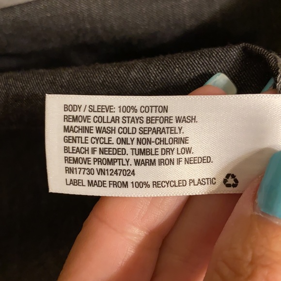 NWT Phillip Lim - Men’s versatile heather gray and black shirt - Picture 11 of 11